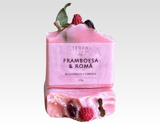 Sabonete de banho - Framboesa & Romã (120g)