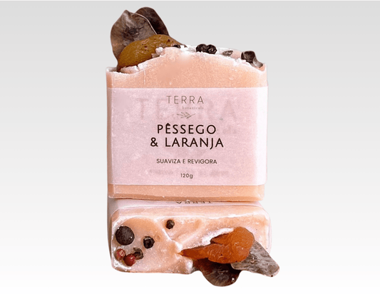 Sabonete de banho - Pêssego & Laranja (120g)