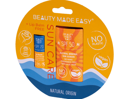 Protetor Solar Facial com Bálsamo Labial Grátis